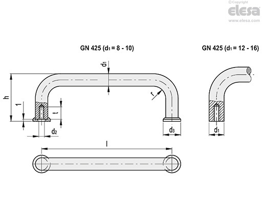 GN 425 | Bridge handles | Elesa